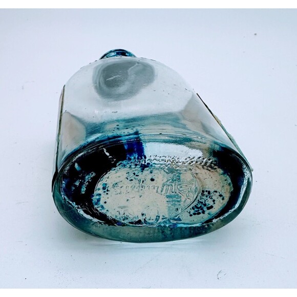 Antique Mrs. Stewart's Liquid Bluing Bottle No-Drip Cap Broken Cork Vintage - Picture 8 of 10